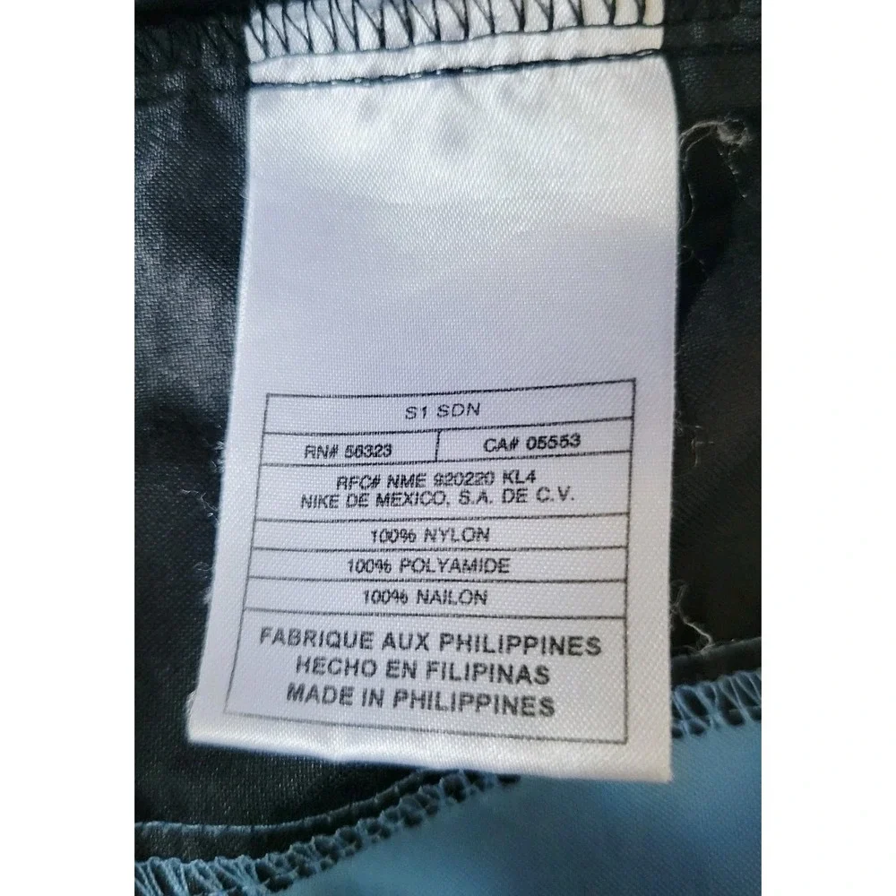 Nike Nylon Windbreaker Jacket Full Zip Pockets Light‎ Blue Sz XL